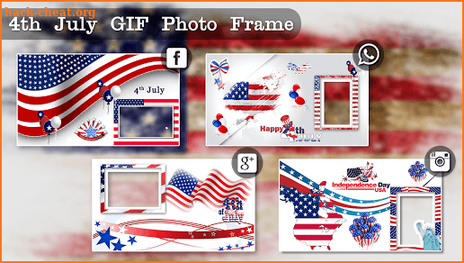 4th July GIF Photo Frame / 4th of July Photo Frame screenshot