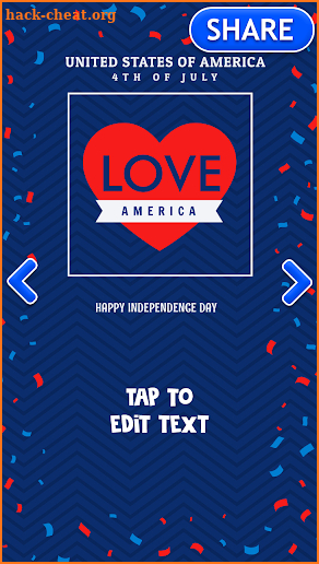 4th July Independence Day Greeting Card Maker screenshot