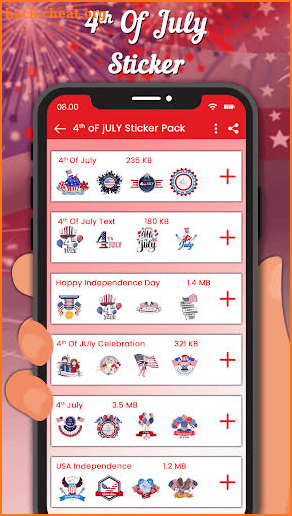 4th July Stickers - 4th July Wishes 2020 screenshot