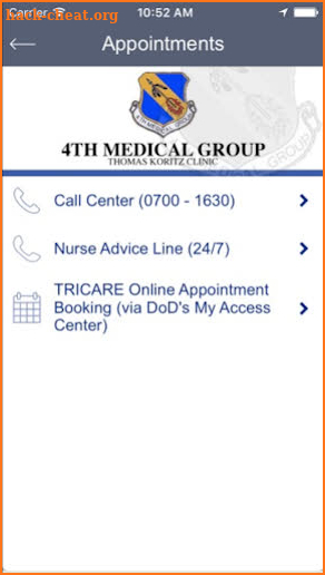 4th Medical Group screenshot