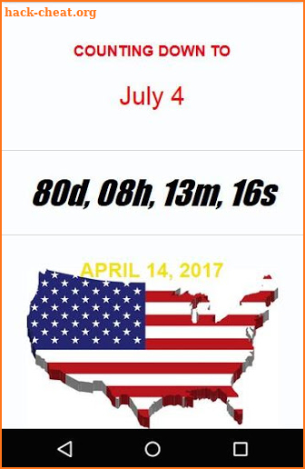 4th of July Countdown screenshot
