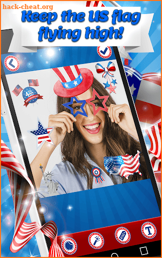 4th of July Photo Stickers - USA Photo Editor screenshot