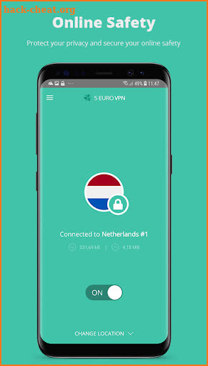 5 Euro VPN - The Android app for Online Privacy! screenshot