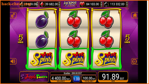 5 Juggle Fruits EGT Slot screenshot