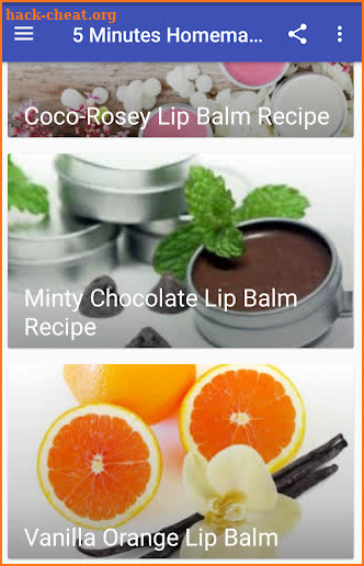 5 Minutes Homemade Lip Balms screenshot
