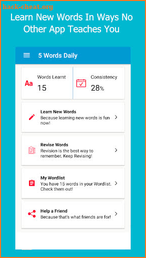 5 Words Daily - Learn & Improve English Vocabulary screenshot
