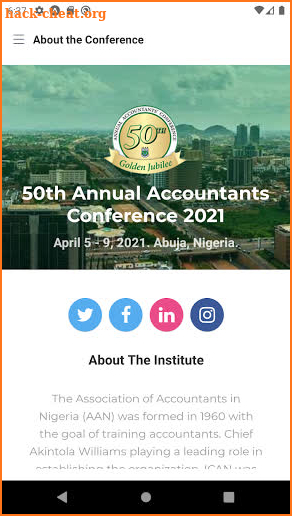 50th Annual Accountants’ Conference screenshot