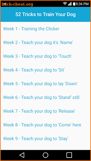 52 Dog Training Routines and Tricks screenshot