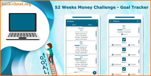 52 Weeks Money Challenge – Goal Tracker screenshot