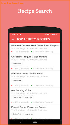550 Keto Recipes For Beginners screenshot