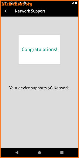 5G Network Support - Compatibility Check screenshot