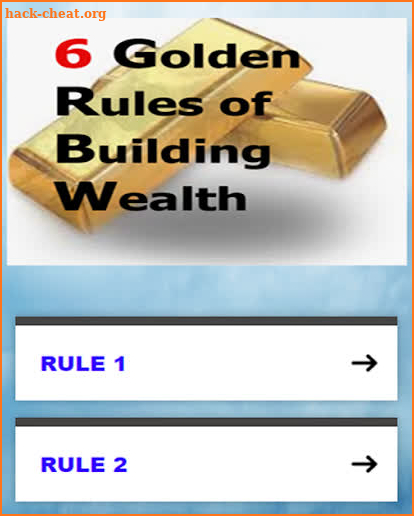 6 Golden Rules of Building Wealth screenshot
