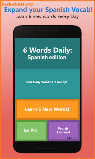 6 Words Daily - Spanish Edition screenshot