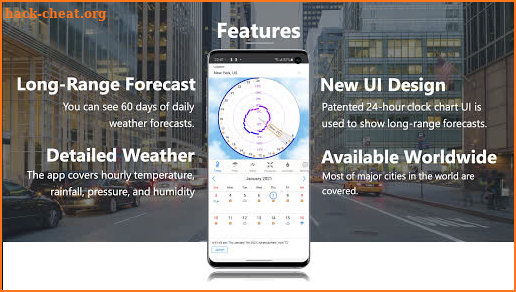 60 Day Weather Forecast & Military Time UI: Orsa screenshot