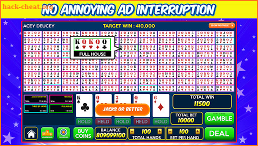 60 in 1 Video Poker Games screenshot