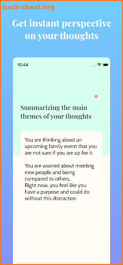 6000 thoughts | AI Life Coach screenshot