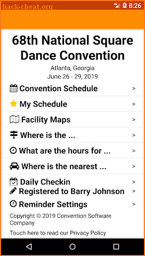 68th NSDC - 2019 National Square Dance Convention screenshot
