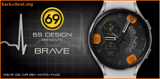 [69D] Brave - analog watchface screenshot