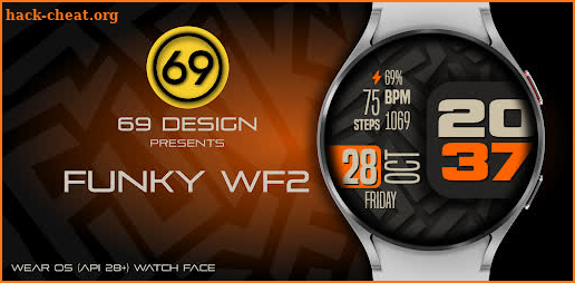 [69D] Funky WF2 watchface screenshot