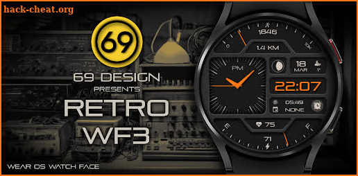 [69D] Retro WF3 watch face screenshot