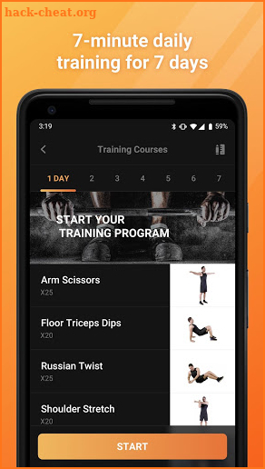 7 Day Fitness - Workout App screenshot