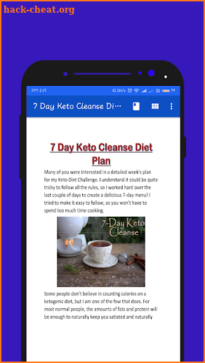 7 Day Keto Cleanse Diet Plan screenshot