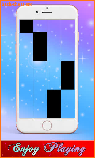 7 Rings Ariana Grande Piano Black Tiles screenshot