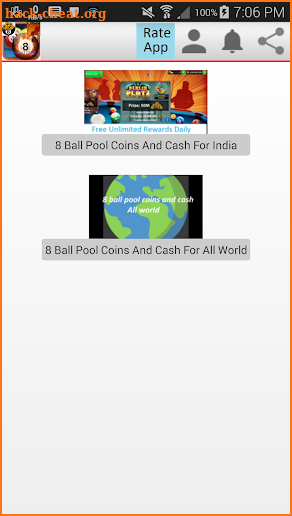 8 Ball Pool Mega Reward Links screenshot