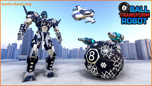 8 Ball Robot Car: Flying Car Transform screenshot