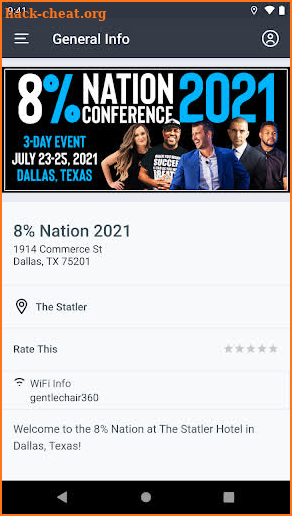 8% Nation Conference screenshot