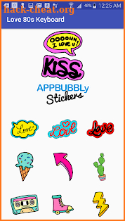 80s Love Style Keyboard Stickers for Gboard screenshot
