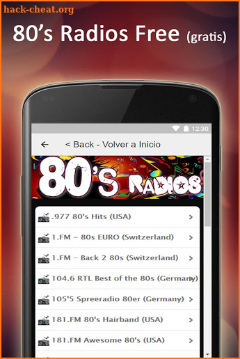 80s Radios Music, Eighties Radios for Free screenshot