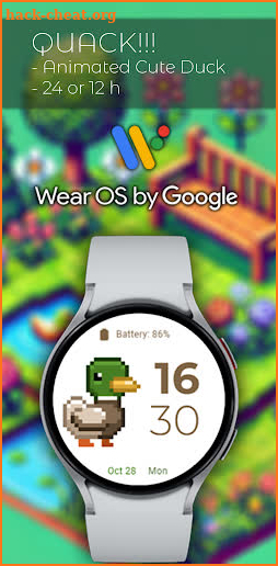 8Bit Fitness Duck Watch Face screenshot