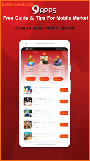 9 app Mobile Market Guide screenshot