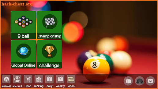 9 ball billiards Offline / Online pool free game screenshot