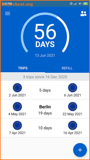 90 Days Schengen screenshot