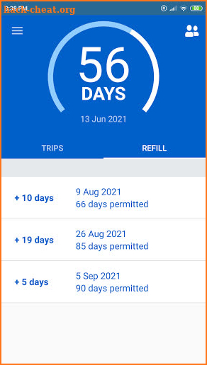 90 Days Schengen screenshot