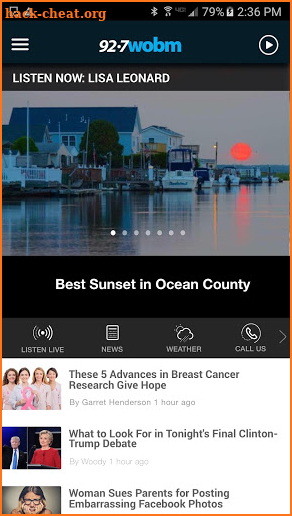 92.7 WOBM Radio - Ocean County Adult Hits Radio screenshot