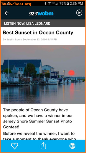 92.7 WOBM Radio - Ocean County Adult Hits Radio screenshot
