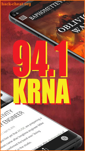 94.1 KRNA - Cedar Rapids Classic Rock Radio screenshot