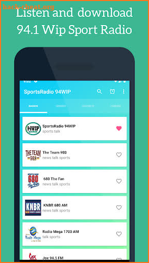 94.1 WIP Sport Radio Station Philadelphia screenshot
