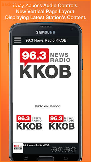 96.3 News Radio KKOB screenshot