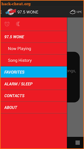 97.5 WONE-FM screenshot
