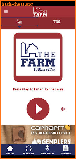 97.7 FM / 1550 AM The Farm screenshot