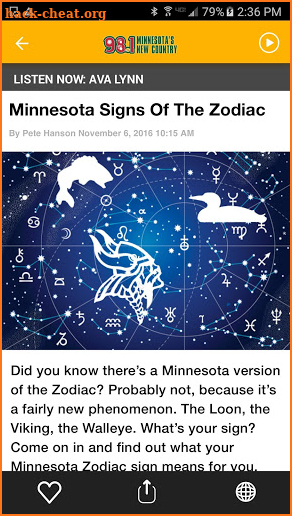 98.1 - Minnesota's New Country (WWJO) screenshot