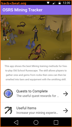 99 Mining Guide & Tracker for Old School RuneScape screenshot