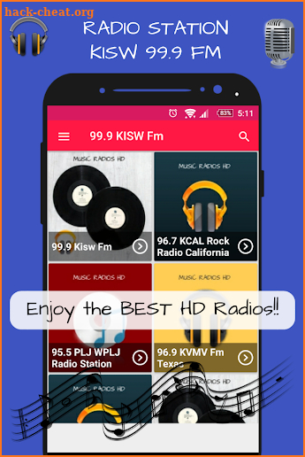 99.9 Kisw Fm Seattle Rock Radio Stations Live Free screenshot