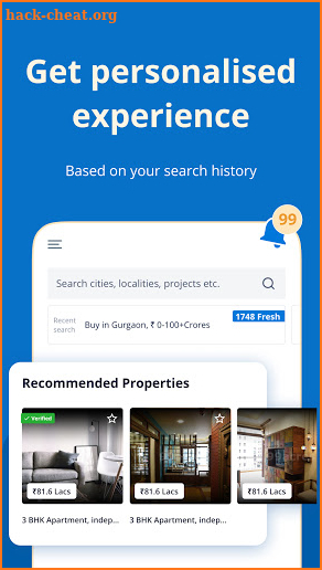 99acres Real Estate & Property screenshot