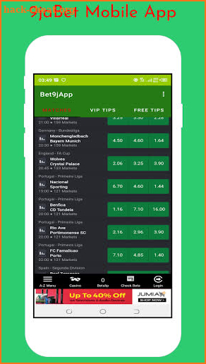 9jaBet Mobile App - Betting Tips screenshot