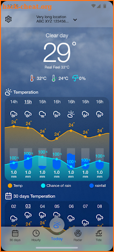 9weather.com Rain, Radar, Tide screenshot